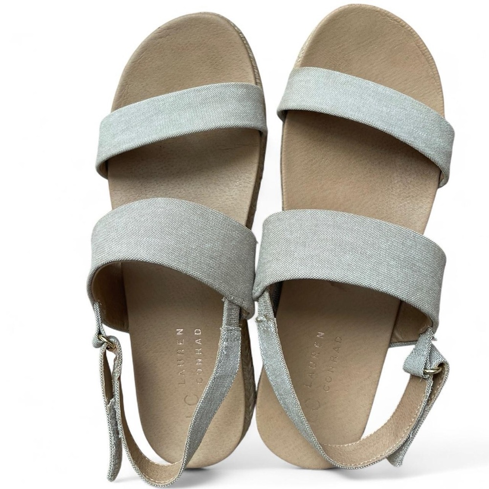 LC Lauren Conrad Women's Cream Sandals